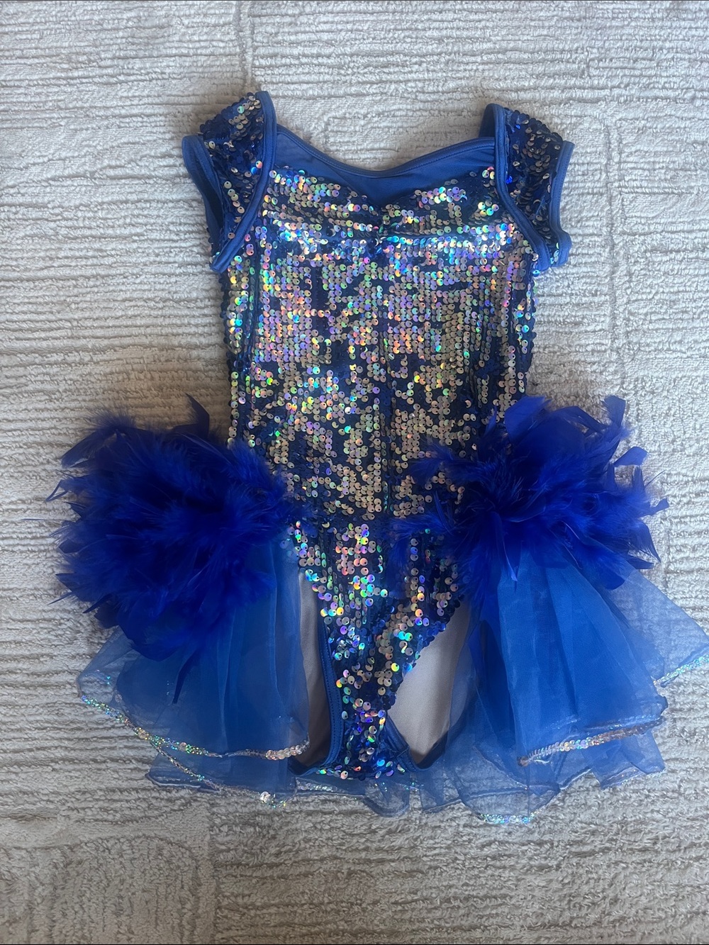 Weissman | Blue Sequin Tutu Dance Costume, 10/12